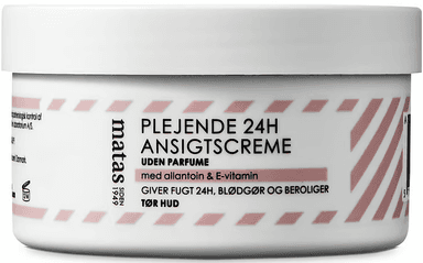 Plejende 24H Ansigtscreme til Tør Hud Uden Parfume