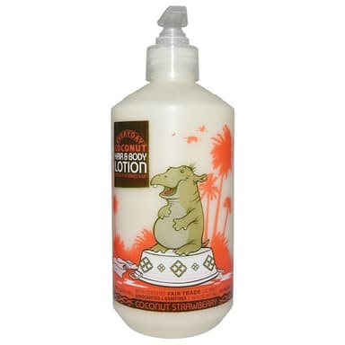Everyday Coconut, Hair & Body Lotion, Gentle for Babies On Up, Coconut Strawberry