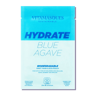 Hydrate Blue Agave Biodegradable Face Sheet Mask