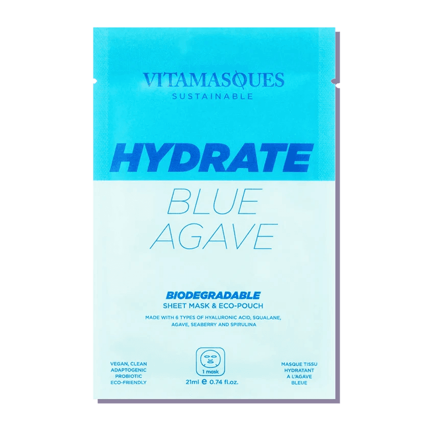 Hydrate Blue Agave Biodegradable Face Sheet Mask