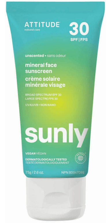 SUNLY Mineral Face Sunscreen Unscented