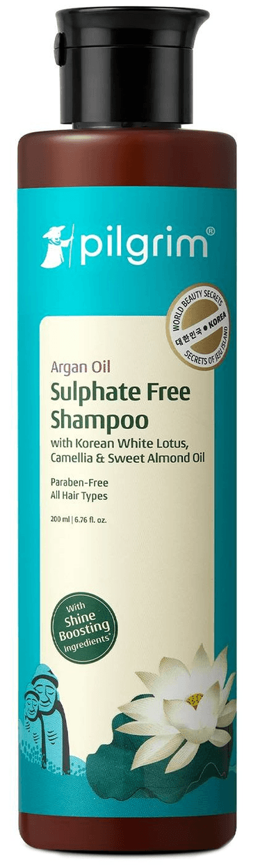 Argan Oil Sulphate Free Shampoo with Korean White Lotus, Camellia & Sweet Almond Oil