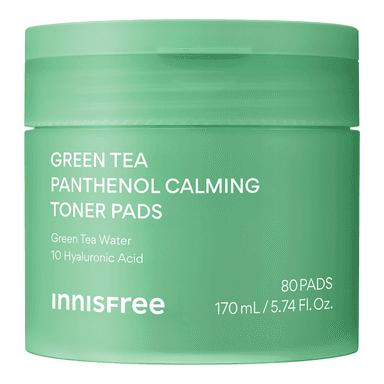 Green Tea Panthenol Calming Toner Pads