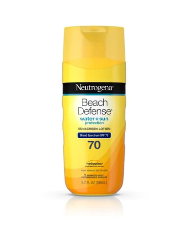 Beach Defense® Water + Sun Protection Sunscreen Lotion Broad Spectrum SPF 70