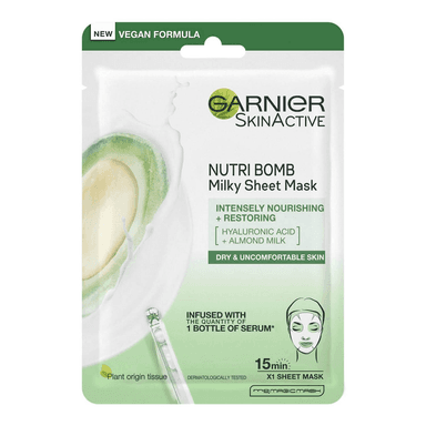 Nutri Bomb Milky Sheet Mask Almond Milk and Hyaluronic Acid