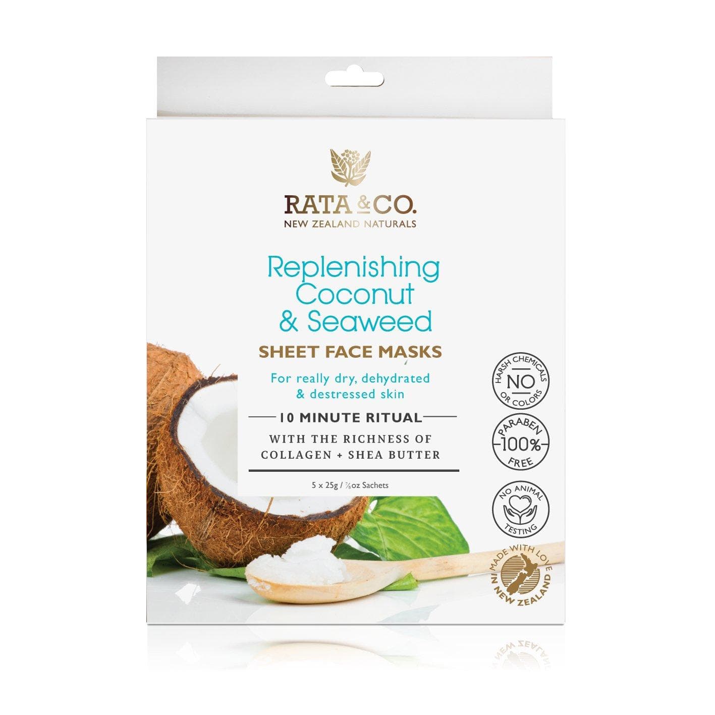 Replenishing Coconut And Seaweed Sheet Face Masks