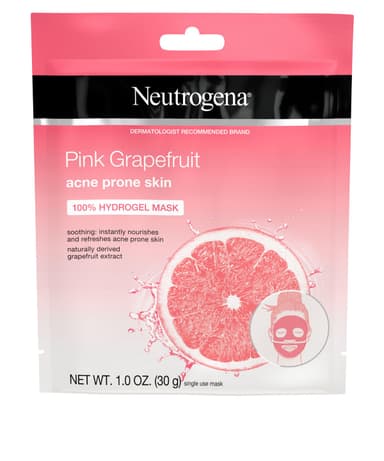 Pink Grapefruit Acne Prone Skin 100% Hydrogel Mask