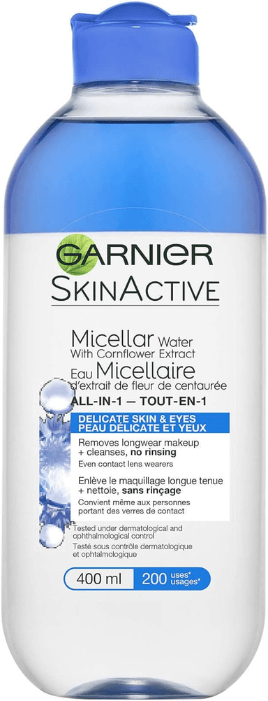 Skin Active Micellar Water With Cornflower Extract, All-in-1
