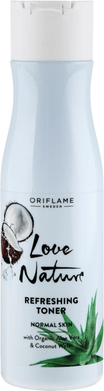 Refreshing Toner with Organic Aloe Vera & Coconut Water