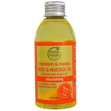 Pure, Body & Massage Oil, Nourishing, Mandarin & Mango