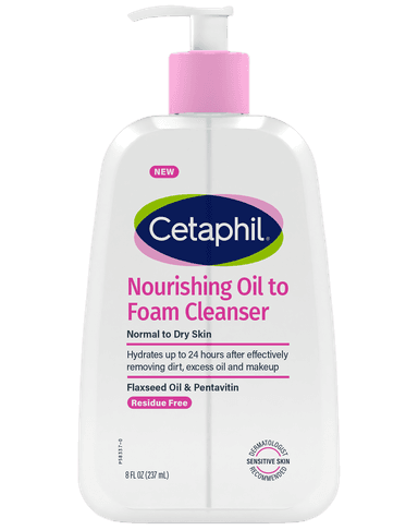 Nourishing Oil to Foam Cleanser Face Wash for Sensitive Skin