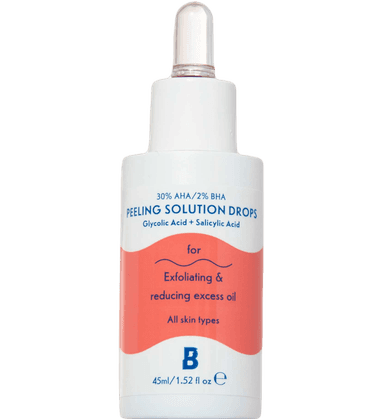 30% AHA / 2% BHA Peeling Solution Drops With Glycolic Acid And Salicylic Acid