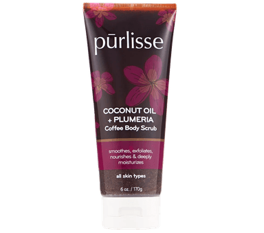 Coconut Oil + Plumeria Coffee Body Scrub