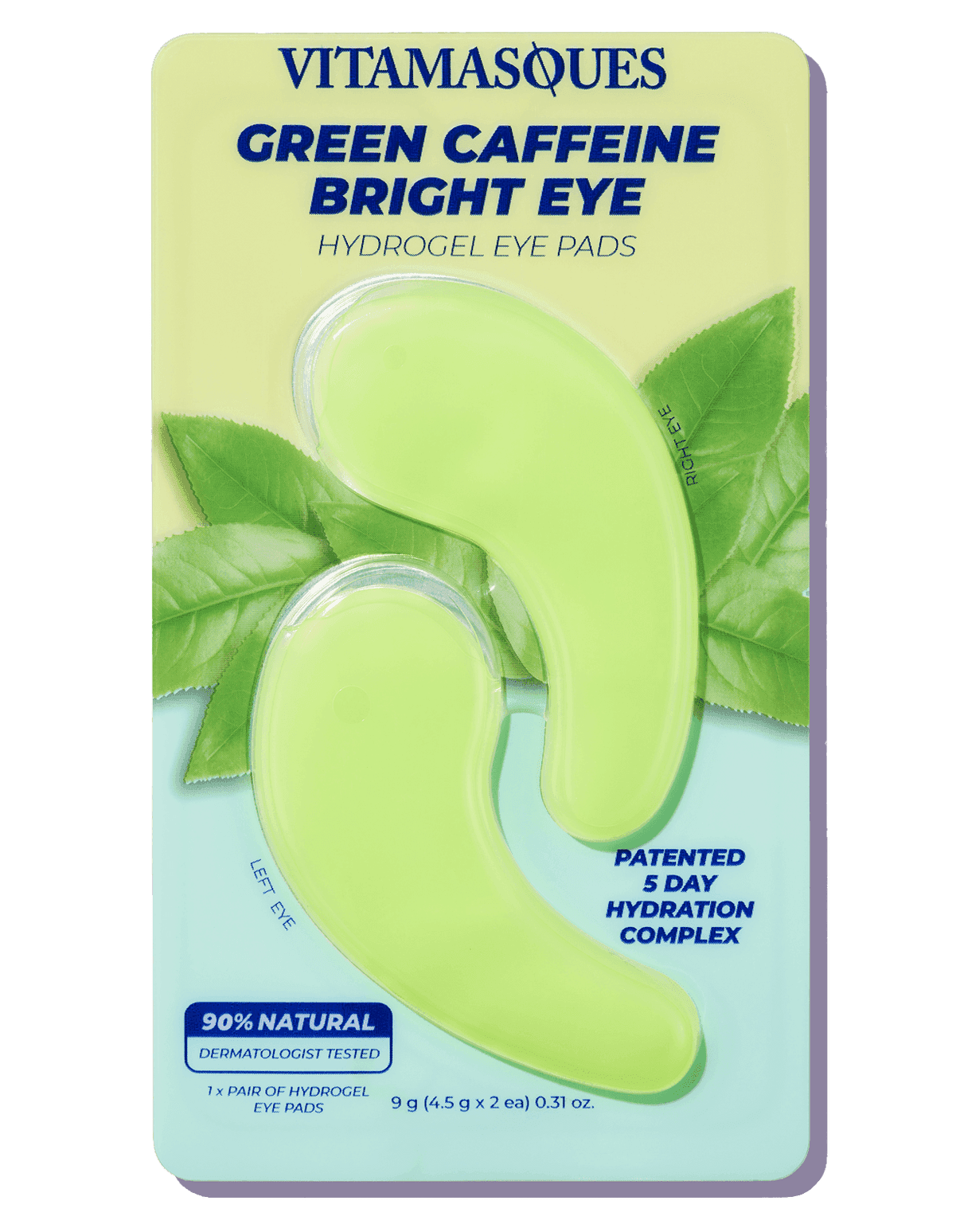 Bright Eye Green Caffeine Hydrogel Eye Pads