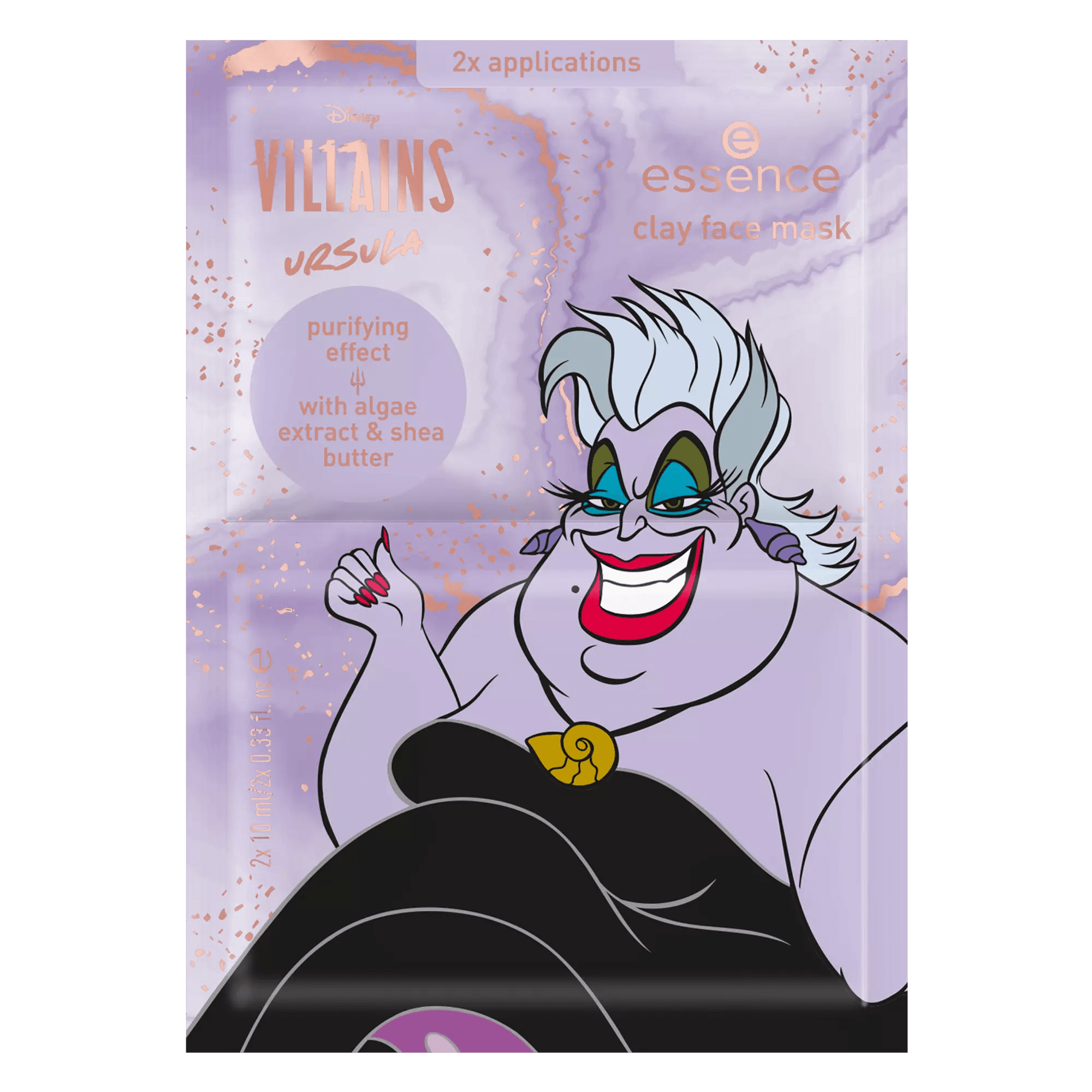 Disney Villains Ursula clay face mask