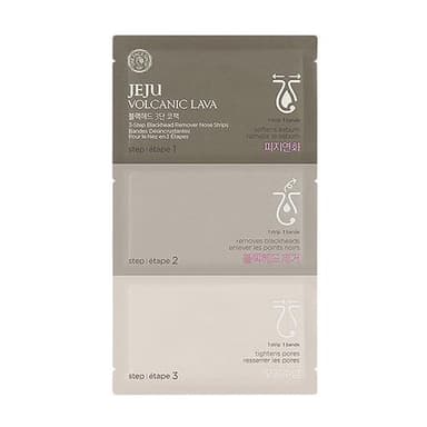 JEJU VOLCANIC LAVA 3 STEP BLACKHEAD REMOVER NOSE STRIPS