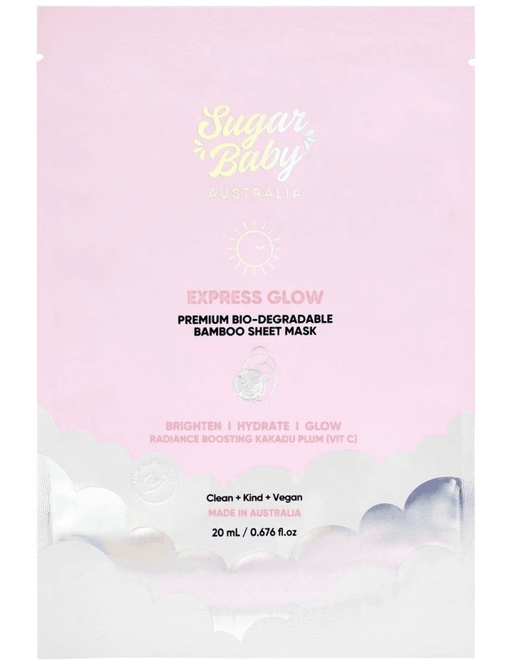 Express Glow Premium Bio-Degradable Bamboo Sheet Mask
