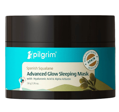 Spanish Squalane Advanced Glow Sleeping Mask with Hyaluronic Acid & Alpha Arbutin
