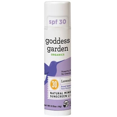 Natural Mineral Sunscreen Lip Balm, SPF 30, Lavender Mint