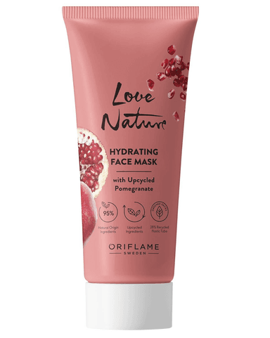 LOVE NATURE Hydrating Face Mask with Upcycled Pomegranate
