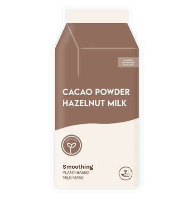 Cacao Powder Smoothing Plant-Based Milk Mask