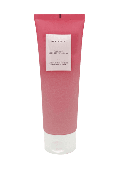 Pink Salt Body Scrub To Foam