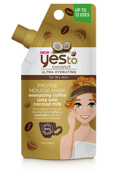 Frothe Mousse Mask Energizing Coffee Latte With Coconut Milk