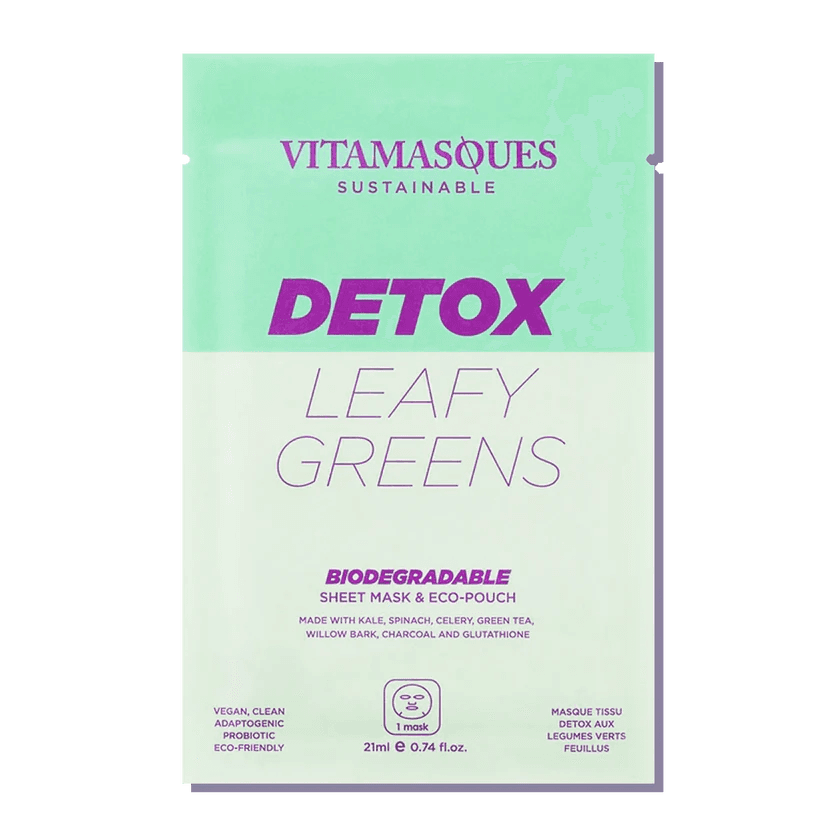 Detox Leafy Greens Biodegradable Face Sheet Mask