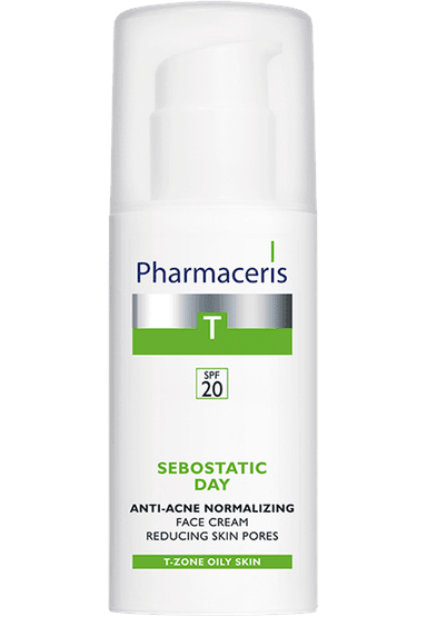 Anti-acne Normalizing Face Cream SPF 20 Refines Skin Pores  Sebostatic Day