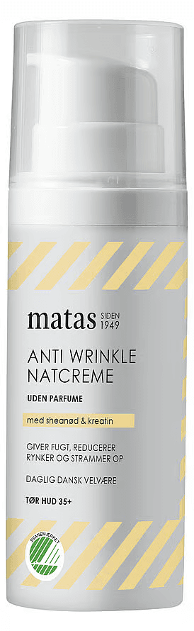 Anti Wrinkle Natcreme til Tør Hud Uden Parfume