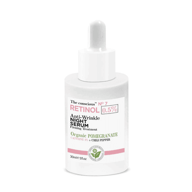 The Conscious™ Retinol Anti-Wrinkle Night Serum Organic Pomegranate