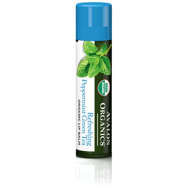 Organic Lip Balm, Peppermint Green Tea