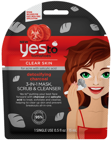 Detoxifying Charcoal 3-in-1 Mask, Scrub & Cleanser