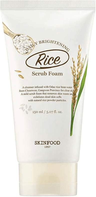 Rice Brightening Scrub Foam