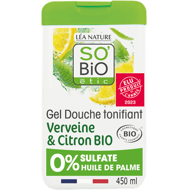 Gel douche tonifiant, Verveine et Citron Bio