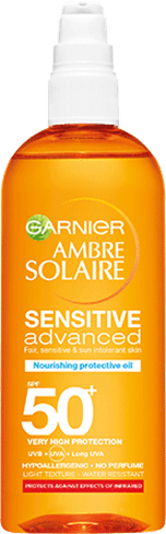 SPF 50 Tanning Oil Ambre Solaire Ambre Solaire Sensitive Nourishing Protective Sun Oil SPF 50+