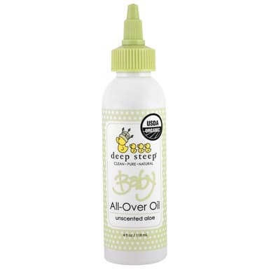 Organic Baby All-Over Oil, Unscented Aloe