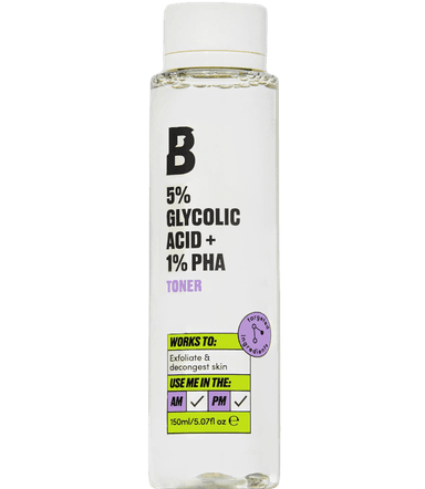 5% Glycolic Acid + 1% PHA Toner