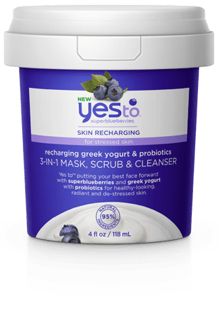 Recharging Greek Yogurt & Probiotics 3-in-1 Mask, Scrub & Cleanser