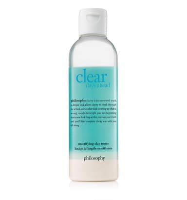 clear days ahead mattifying clay facial toner