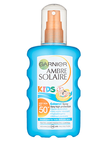 Ambre Solaire Coloured Sunblock Ambre Solaire Kids Coloured Sun Cream Spray SPF 50+