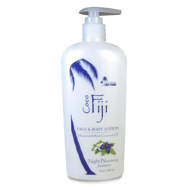 Face And Body Lotion With Organic Coconut Oil, Night Blooming Jasmine