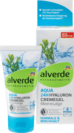 Tagescreme Aqua 24H Hyaluron Hydro Cremegel Meeresalge