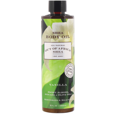 Shea Body Oil With Vitamin E, Vanilla