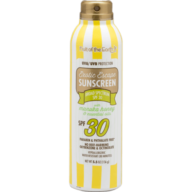 Sunscreen With Manuka Honey And Essential Oils SPF 30 Spray