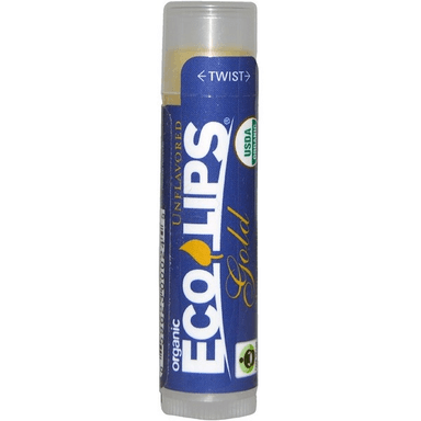 Organic, Gold Lip Balm, Unflavored