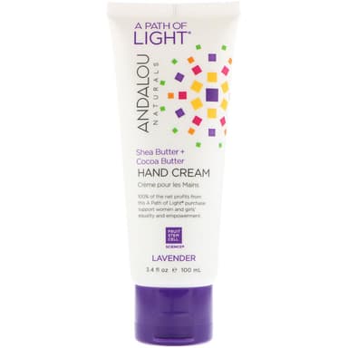 A Path Of Light, Shea Butter + Cocoa Butter Hand Cream, Lavender