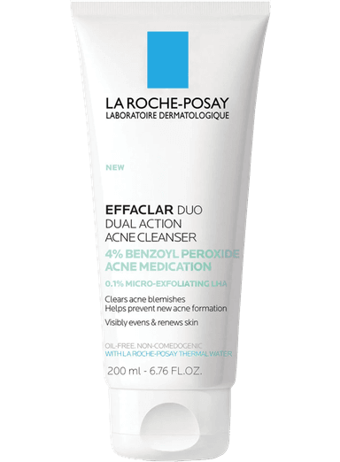 Effaclar Duo Acne Face Wash With 4% Benzoyl Peroxide