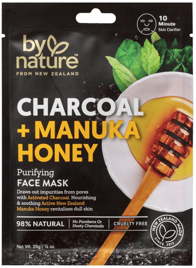 Purifying Charcoal + Manuka Honey Sheet Face Mask