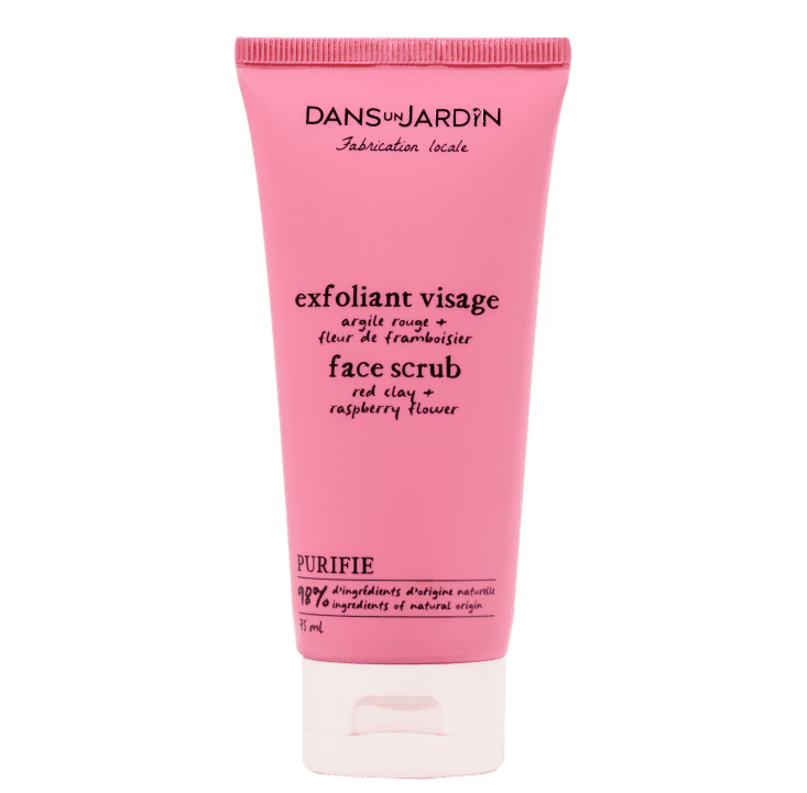 Face Scrub Red Clay + Raspberry Flower